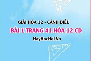 Giải bài 1 trang 41 Hóa 12 Cánh Diều SGK